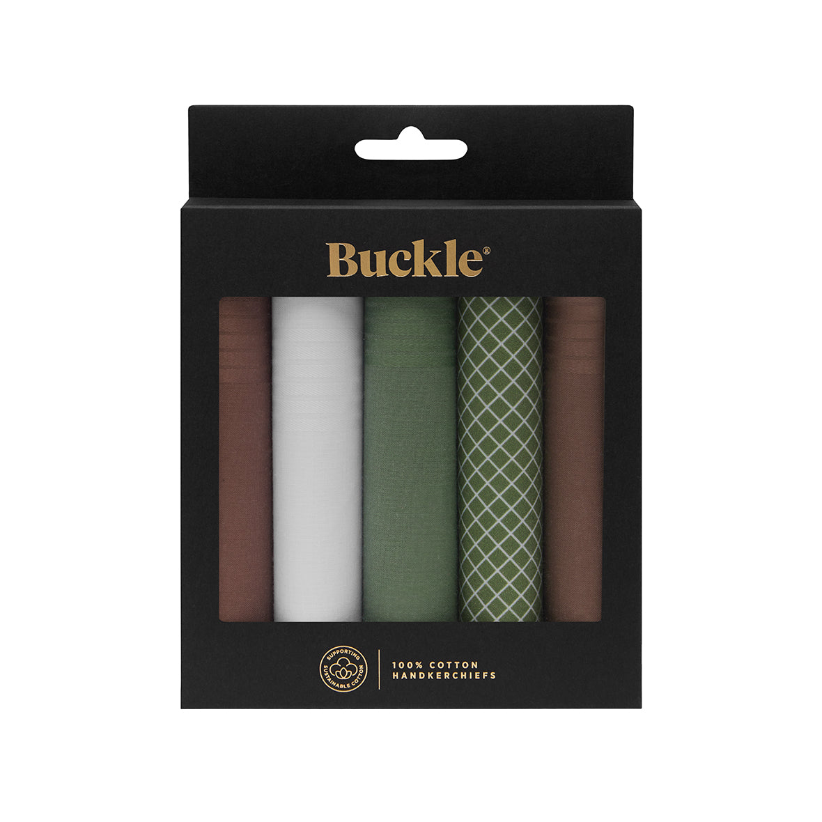 PRESCOTT. Assorted 5 Pack. Handkerchiefs.