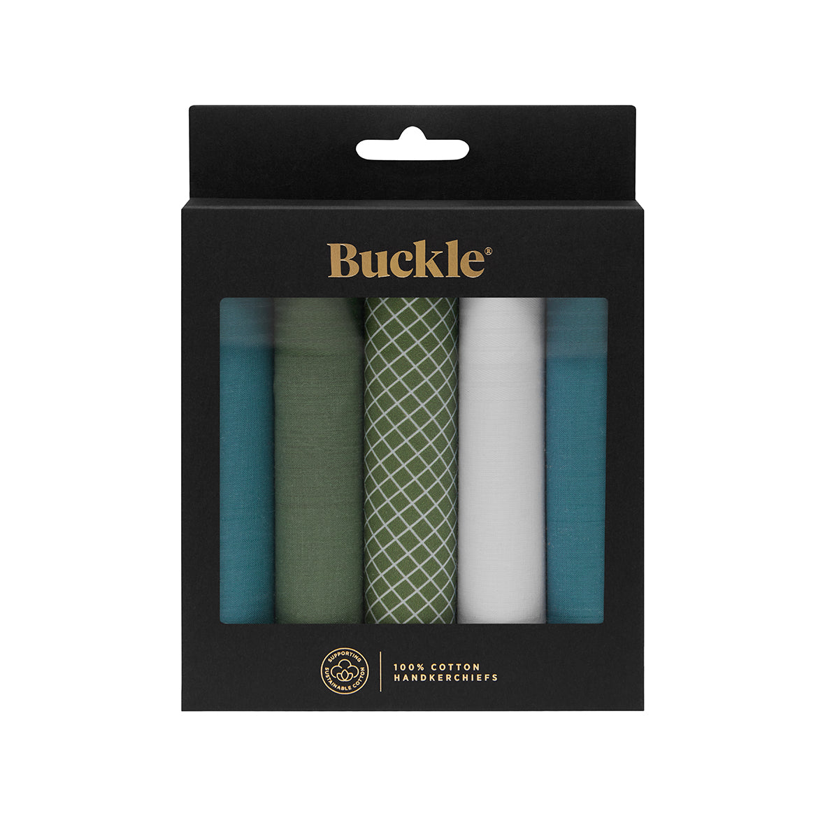 COASTAL. Assorted 5 Pack. Handkerchiefs.