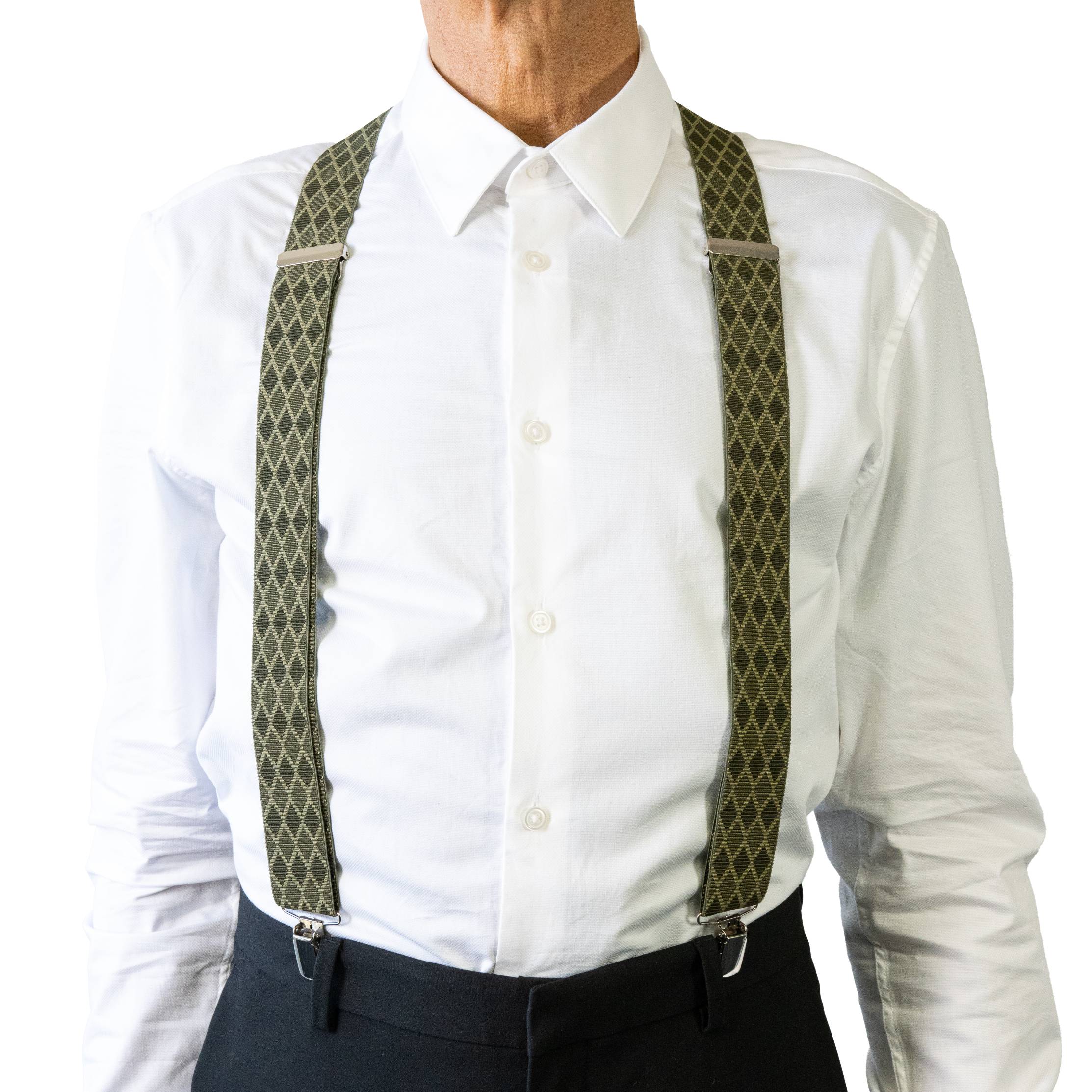 HARLEQUIN. Suspenders. Nickel Clips.
