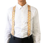 PLAYFUL PARROT. Suspenders. Nickel Clips.