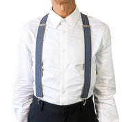 CHEVRON. Suspenders. Nickel Clips.