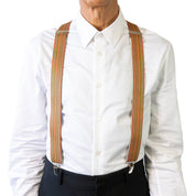 FESTIVE STRIPE. Suspenders. Nickel Clips.