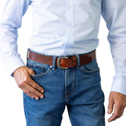 JUMBUCK. Full Grain Natural Leather Belt.