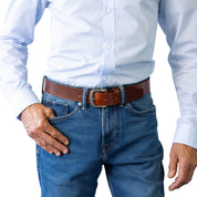 JUMBUCK. Full Grain Natural Leather Belt.