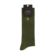 COTTON. Australian Cotton Rib Crew Socks