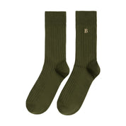 COTTON. Australian Cotton Rib Crew Socks