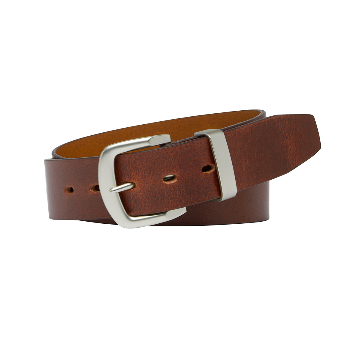 STATION. Full Grain Natural Leather Belt.