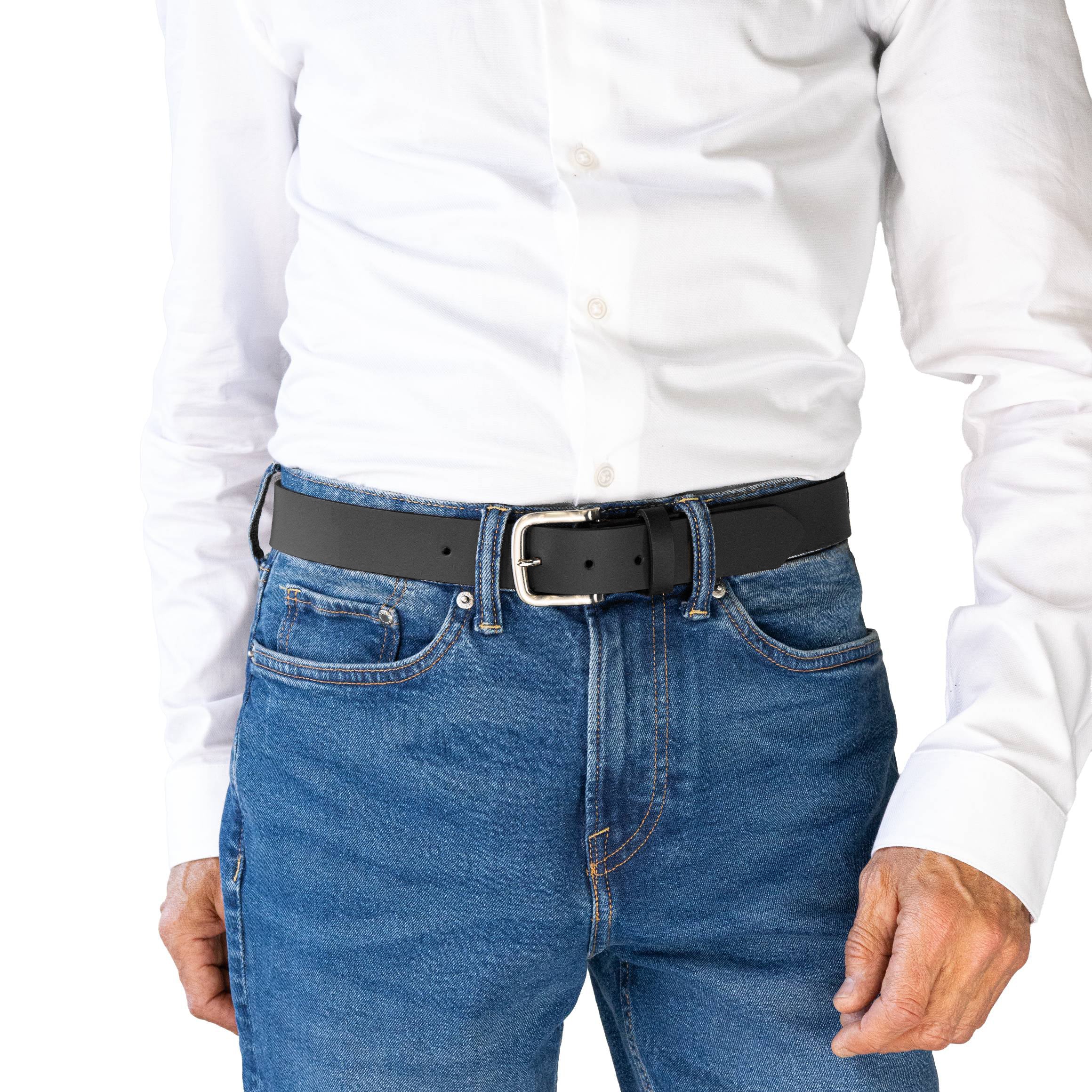 SLATE. Buffalo Leather Belt. 35mm width.