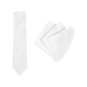 MONOTONE PAISLEY. Tie & Pocket Square Set.