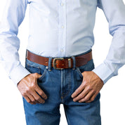 JAMBOREE. Full Grain Natural Leather Belt.