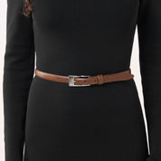 WILDER. Split Cowhide Leather Belt.