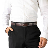 ZURICH. Reversible. Split Cowhide Leather Belt.